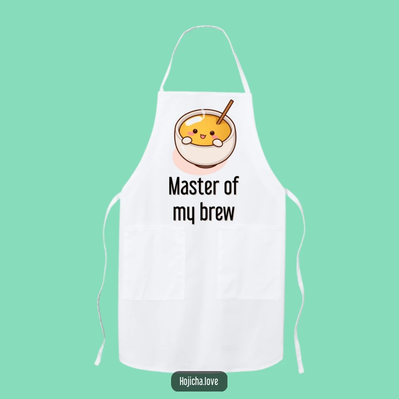 Funny Hojicha Cup Apron - Enthusiastic Stirrer for Kitchen Gifts