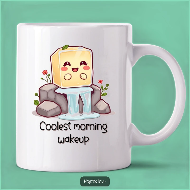 Funny Hojicha Ice Cube Mug: Giggle Your Way Through Cool Sips Gift