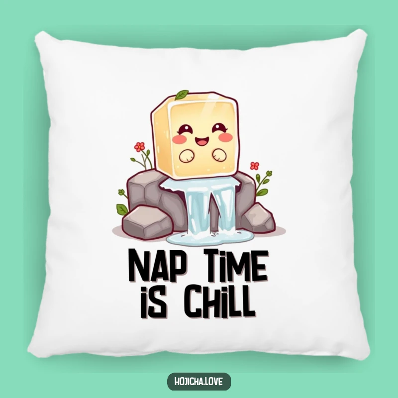 Comfy Funny Hojicha Ice Cube Pillow: A Giggle-Inducing Accent