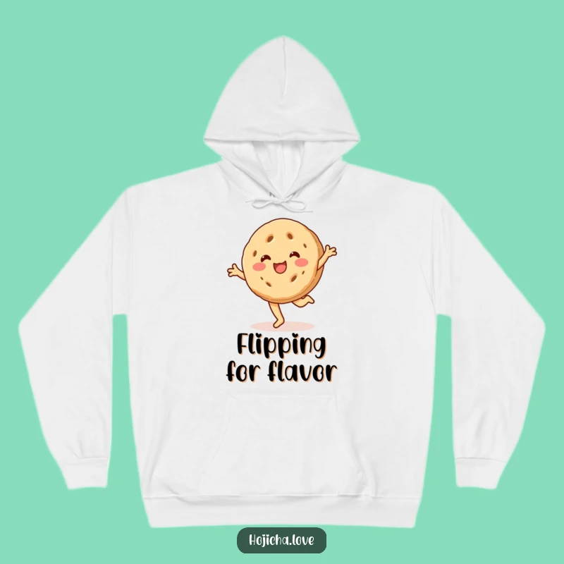 Cozy Funny Cartwheeling Hojicha Cookie Hoodie - Warm Smiles Guaranteed