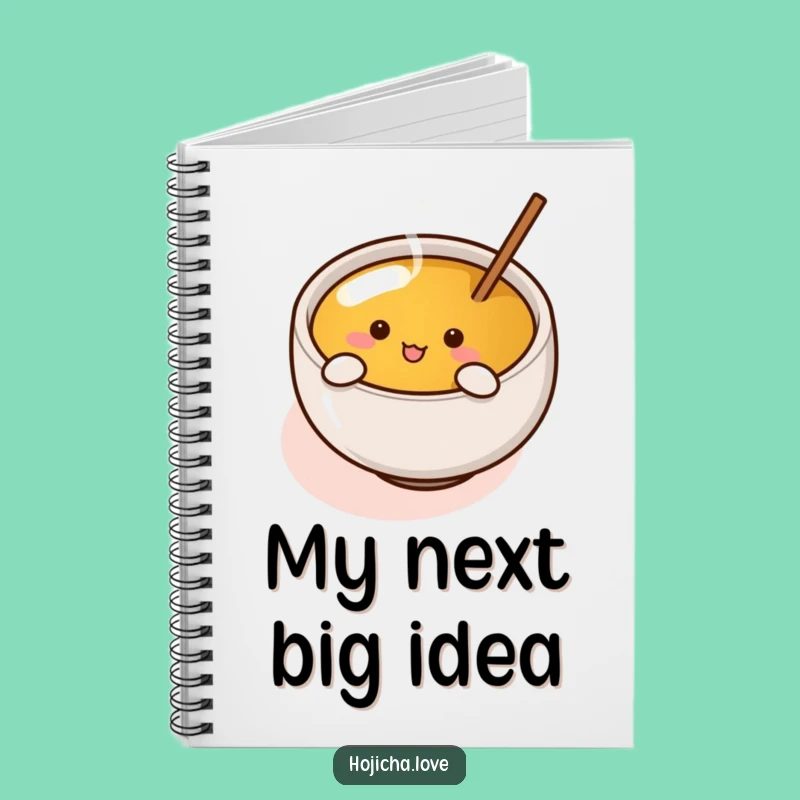 Funny Hojicha Cup Notebook - Enthusiastic Stirrer Journal for Gifts